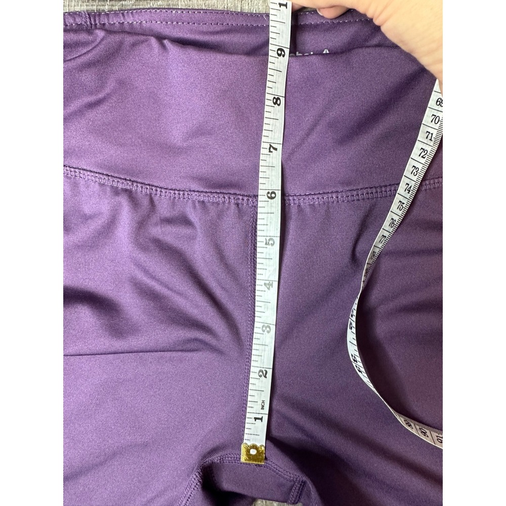 Reebok Womens Purple Mesh Panel Performance Leggings Small Activewear Athleisure - Picture 4 of 10
